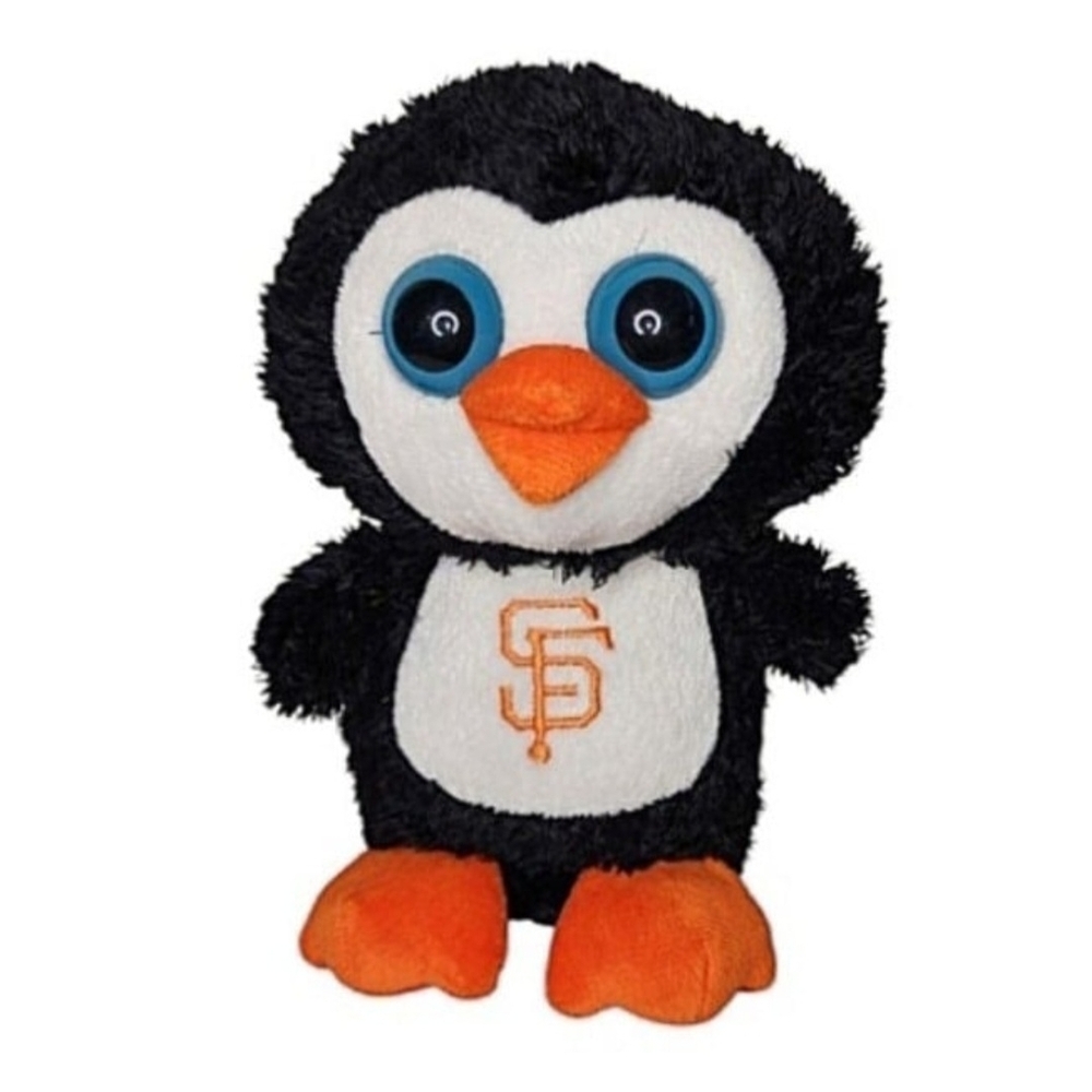 San Francisco Giants Forever Collectibles Black Plush Penguin with Orange Feet